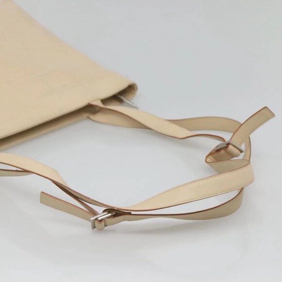 Salvatore Ferragamo Shoulder Bag Canvas Beige Silver Auth bs25144 - Picture 7 of 16